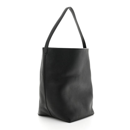 The Row Grained Calfskin Large N/S Park Tote Black 3 of 8