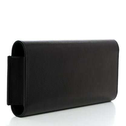 Hermes Evergrain Lizard Passant Long Wallet Bleu Indigo Vert Moyen 4 of 10
