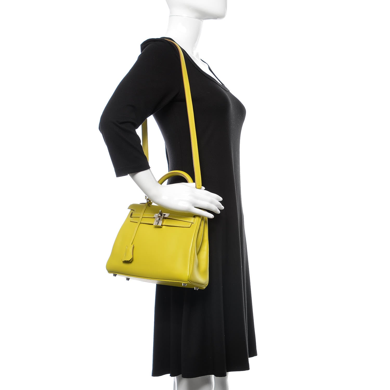 Hermes Swift Kelly Retourne 25 Lime 2 of 35