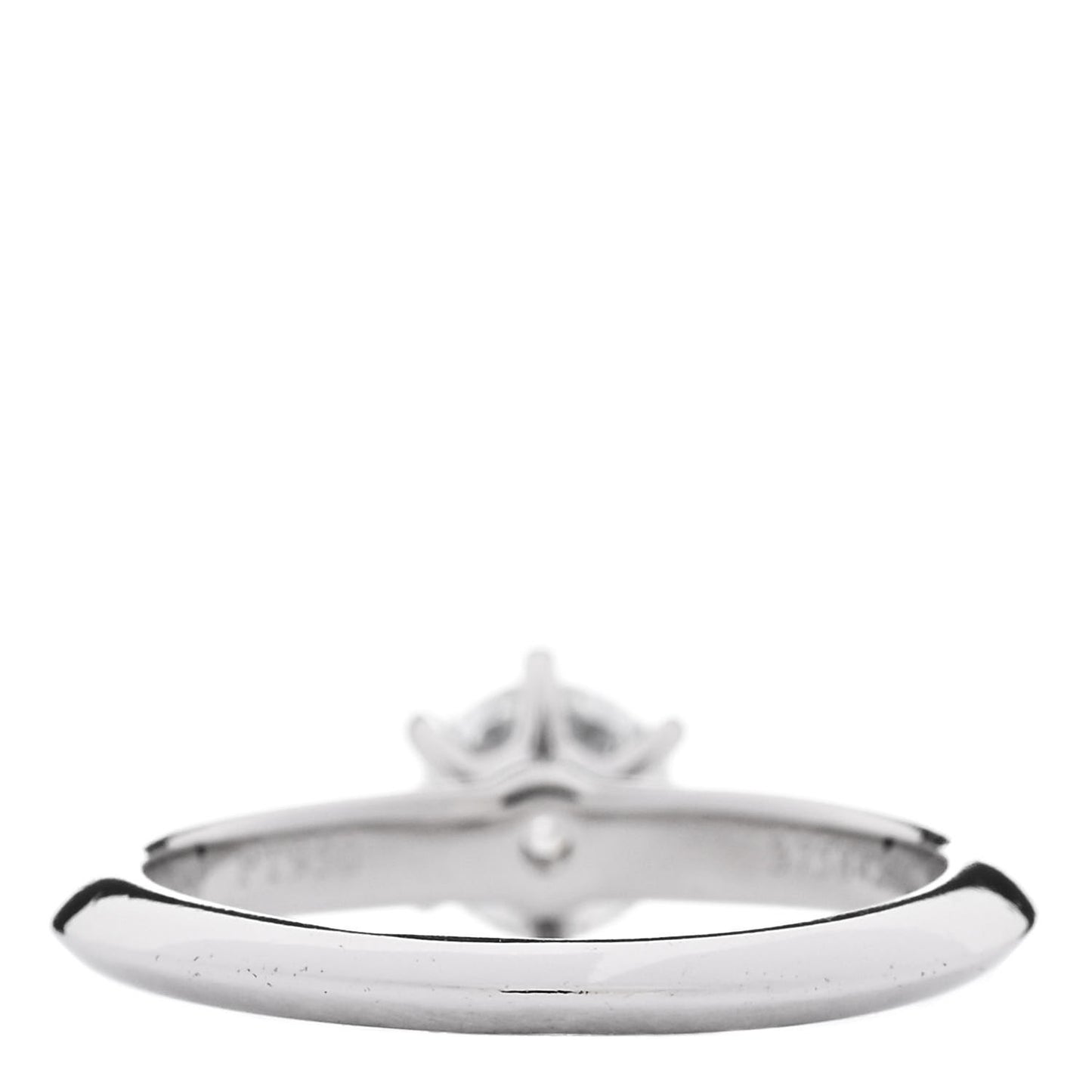 Platinum Diamond .64ct Solitaire Engagement Ring 49 4.75