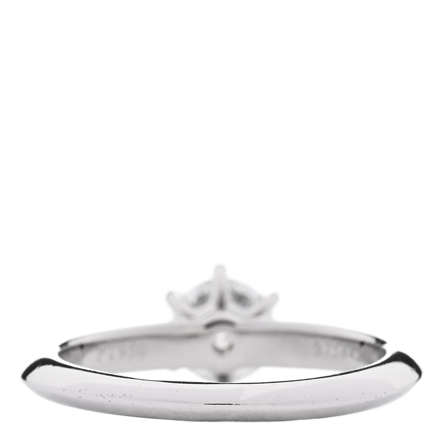 Tiffany Platinum Diamond .64ct Solitaire Engagement Ring 49 4.75 4 of 6