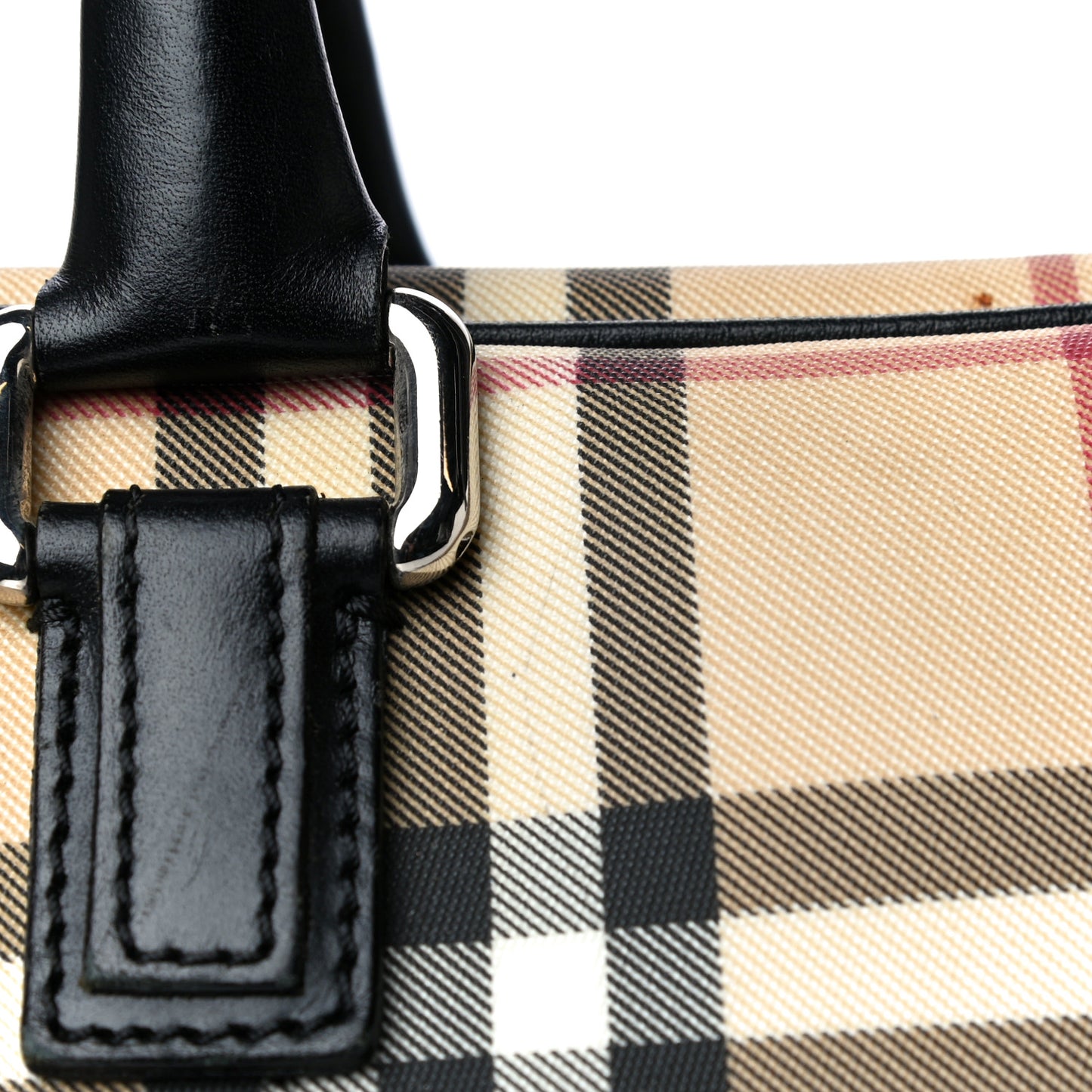 House Check Studded Bowler Black