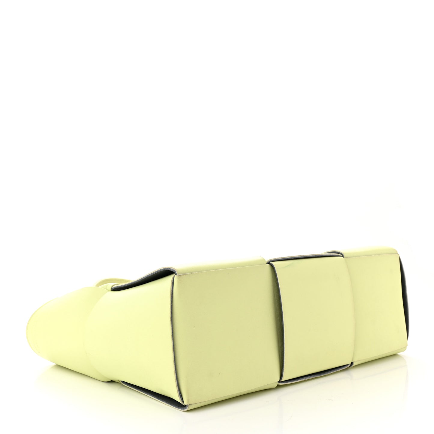Nappa Maxi Intrecciato Medium Arco Tote Lemon