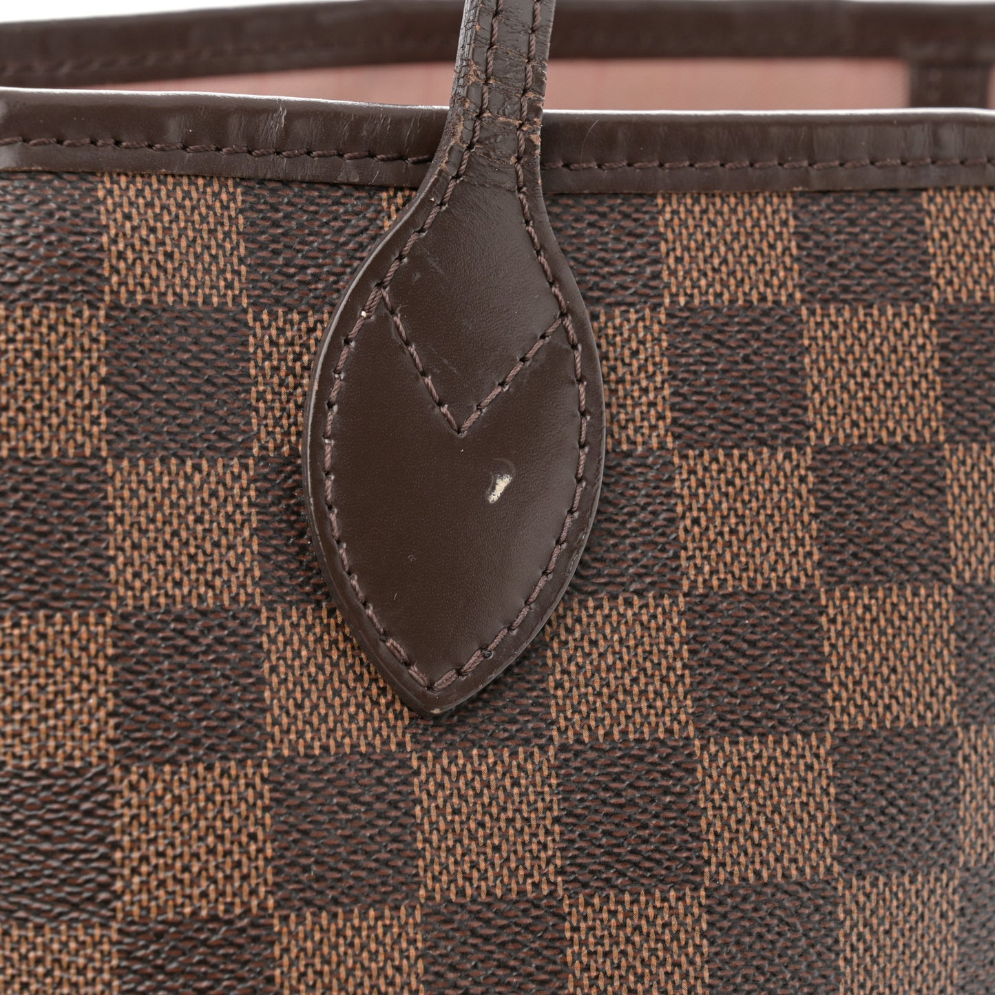 Damier Ebene Neo Neverfull MM Rose Ballerine