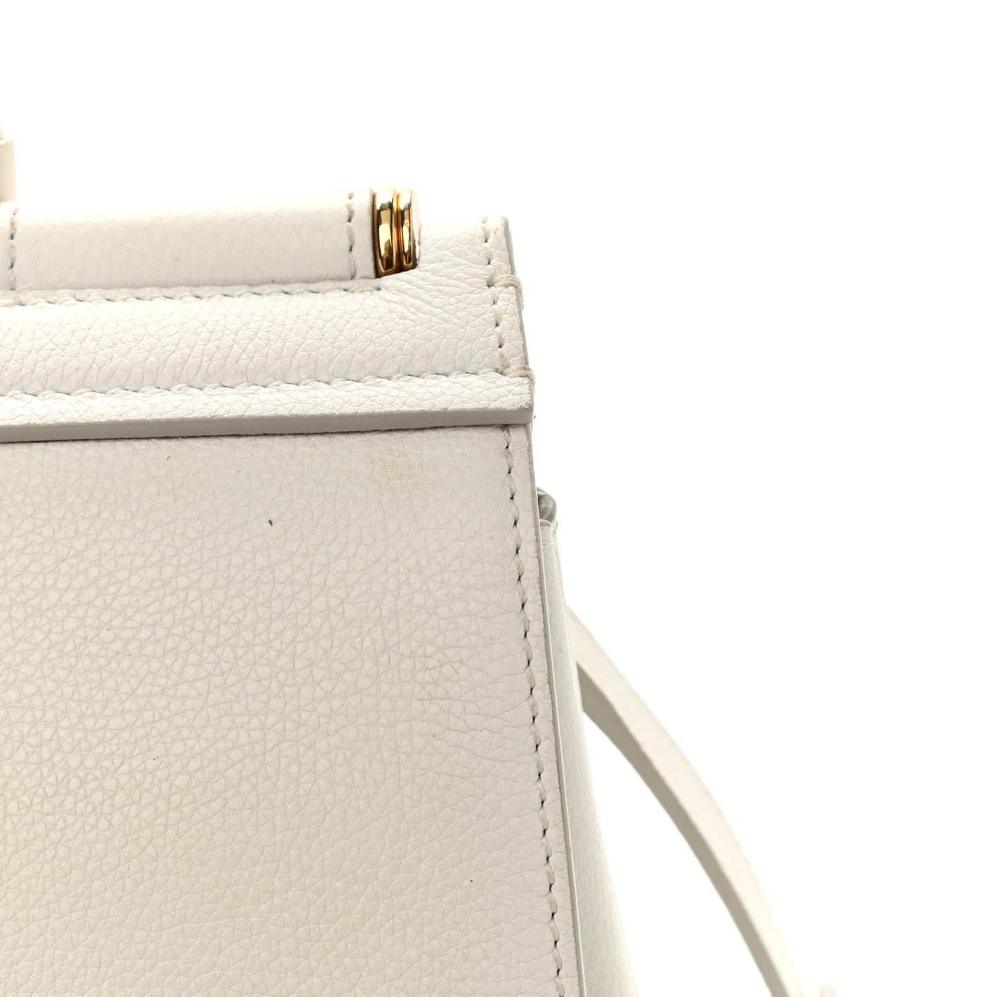 Calfskin Medium Sicily Soft Satchel White
