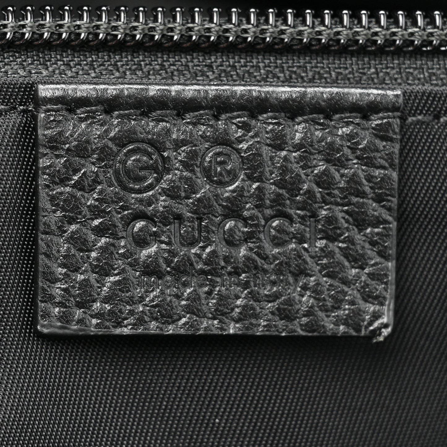 Nylon Monogram Dollar Calfskin Flat Messenger Bag Black