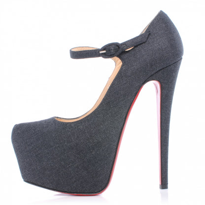 Christian Louboutin Flannel Lady Daf 160 Pumps 36.5 Grey 1 of 6