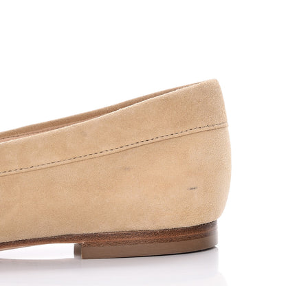 Chanel Kid Suede CC Flats 36.5 Beige 10 of 11