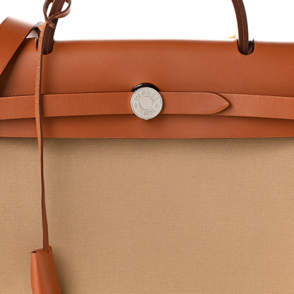 Hermes Vache Hunter Toile Officier Herbag Zip PM 31 Trench Fauve 9 of 12