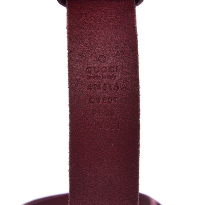Gucci Faded Calfskin Double G 30mm Belt 95 38 Leaf 3 of 5
