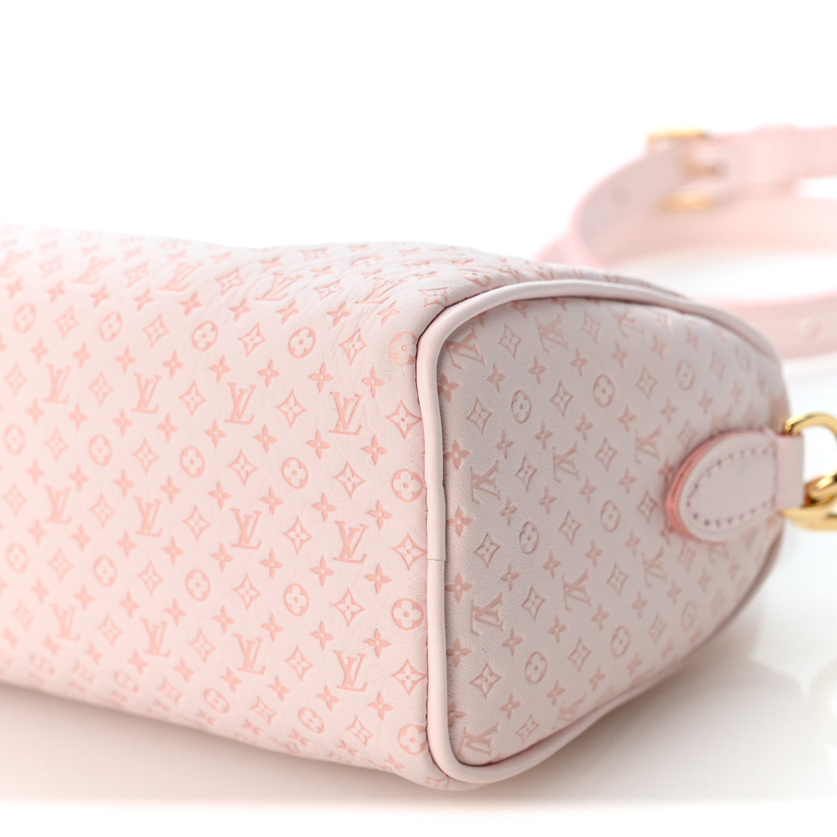 Louis Vuitton Calfskin Minigram Nano Speedy Light Bliss 9 of 9