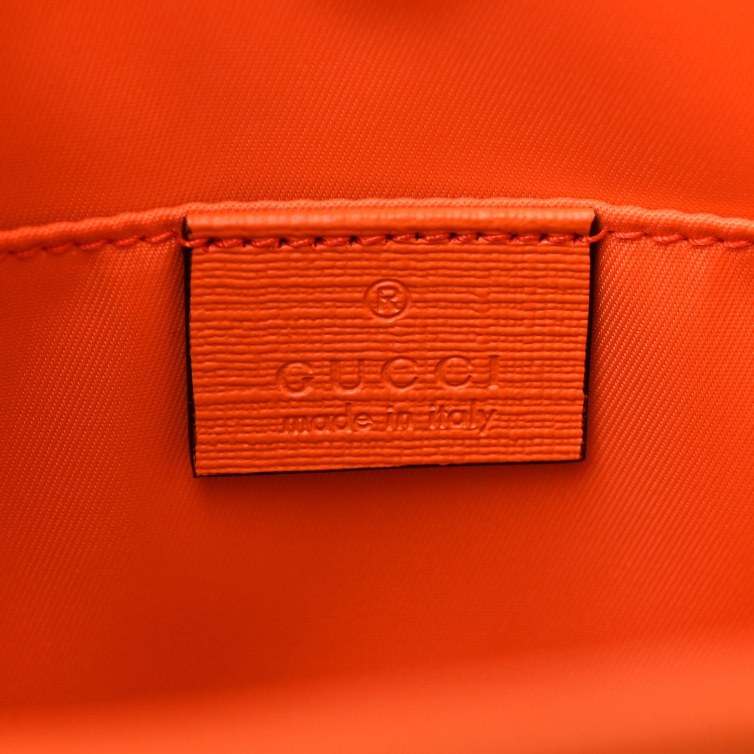 Gucci GG Supreme Monogram Banana Childrens Tote Beige Ebony Multicolor Carrot Orange 6 of 10