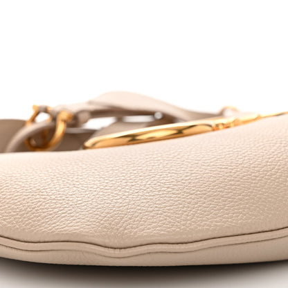 Salvatore Ferragamo Calfskin Maxi Gancio Shoulder Bag Daino 8 of 9