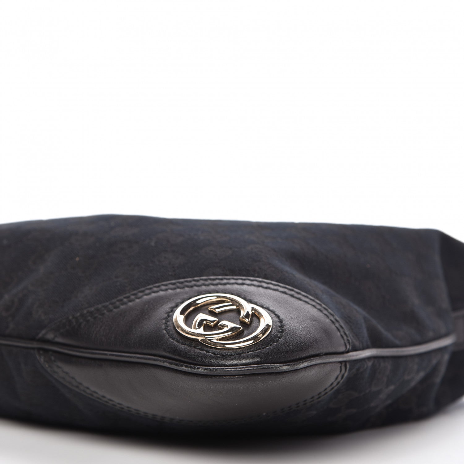 Gucci Monogram Medium New Britt Hobo Black 7 of 10