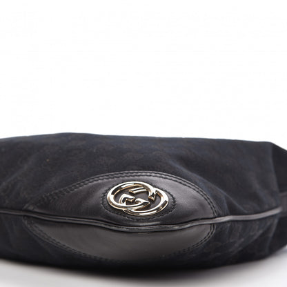 Gucci Monogram Medium New Britt Hobo Black 7 of 10