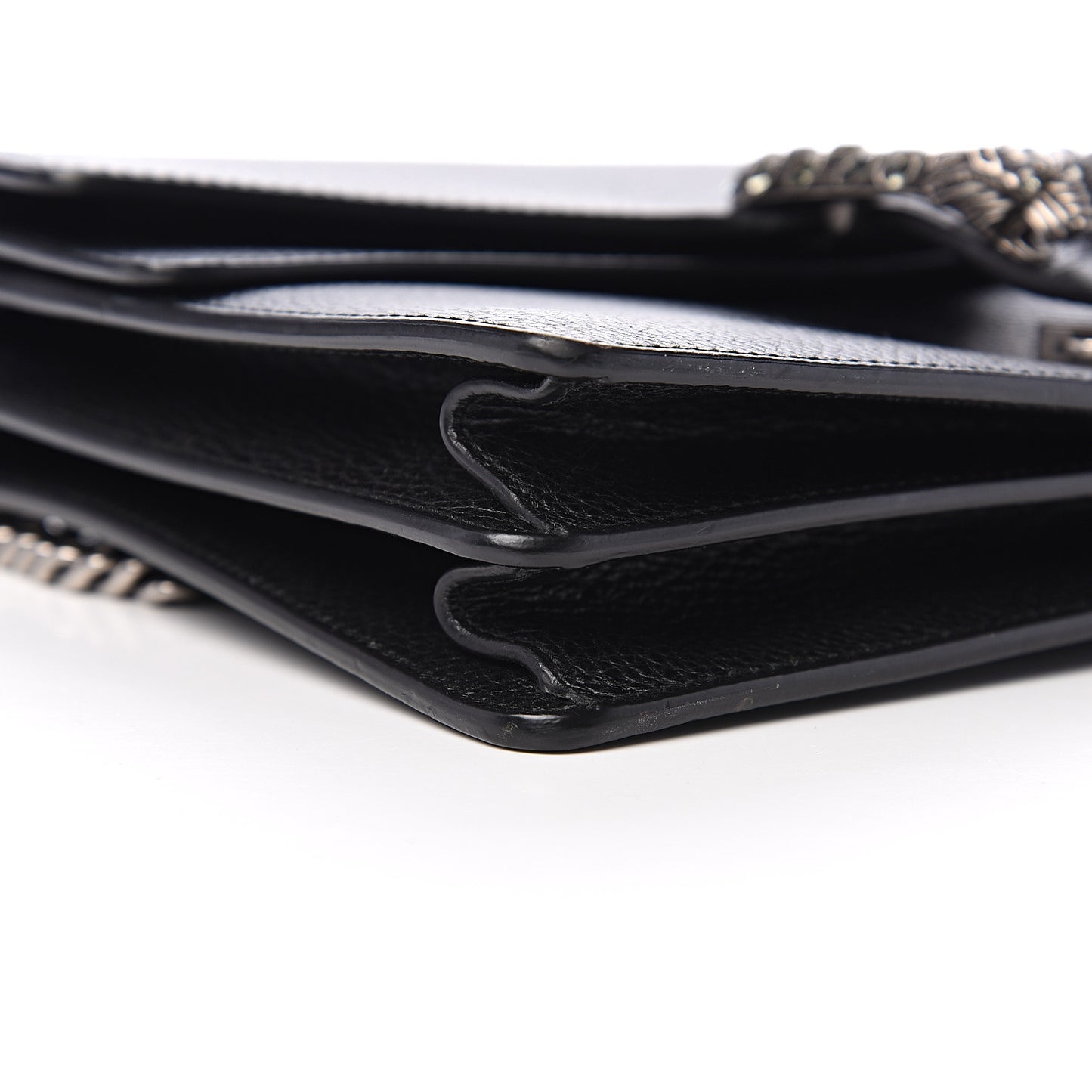 Dollar Calfskin Crystal Medium Dionysus Shoulder Bag Black Black Diamond