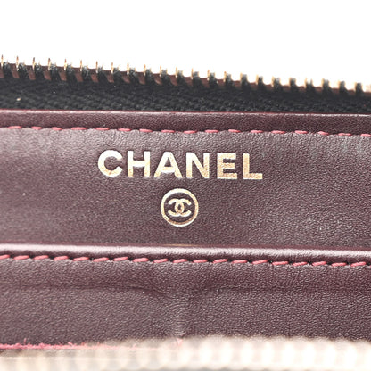 Chanel Caviar Quilted Large Gusset Zip Around Wallet Black 7 of 14