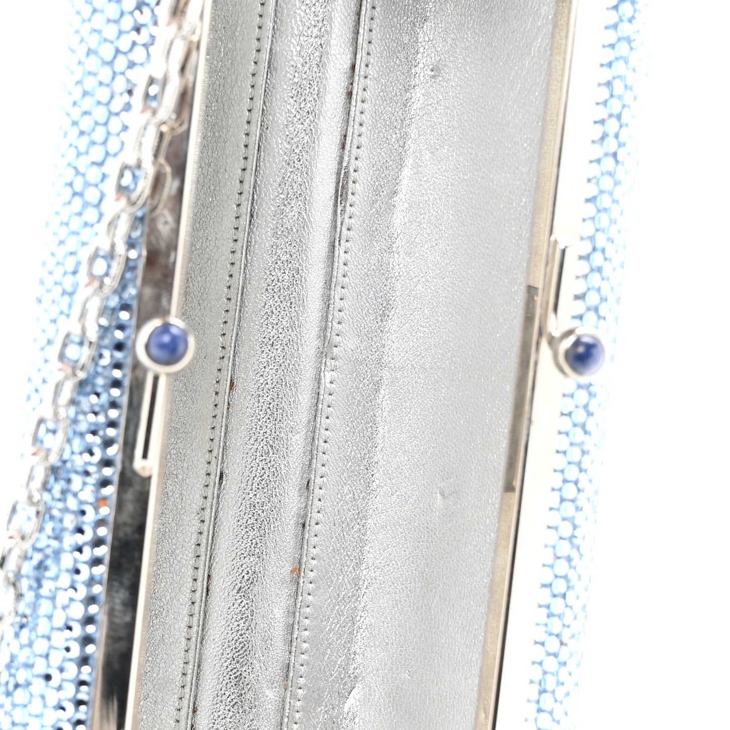 Swarovski Crystal Minaudiere Clutch Blue