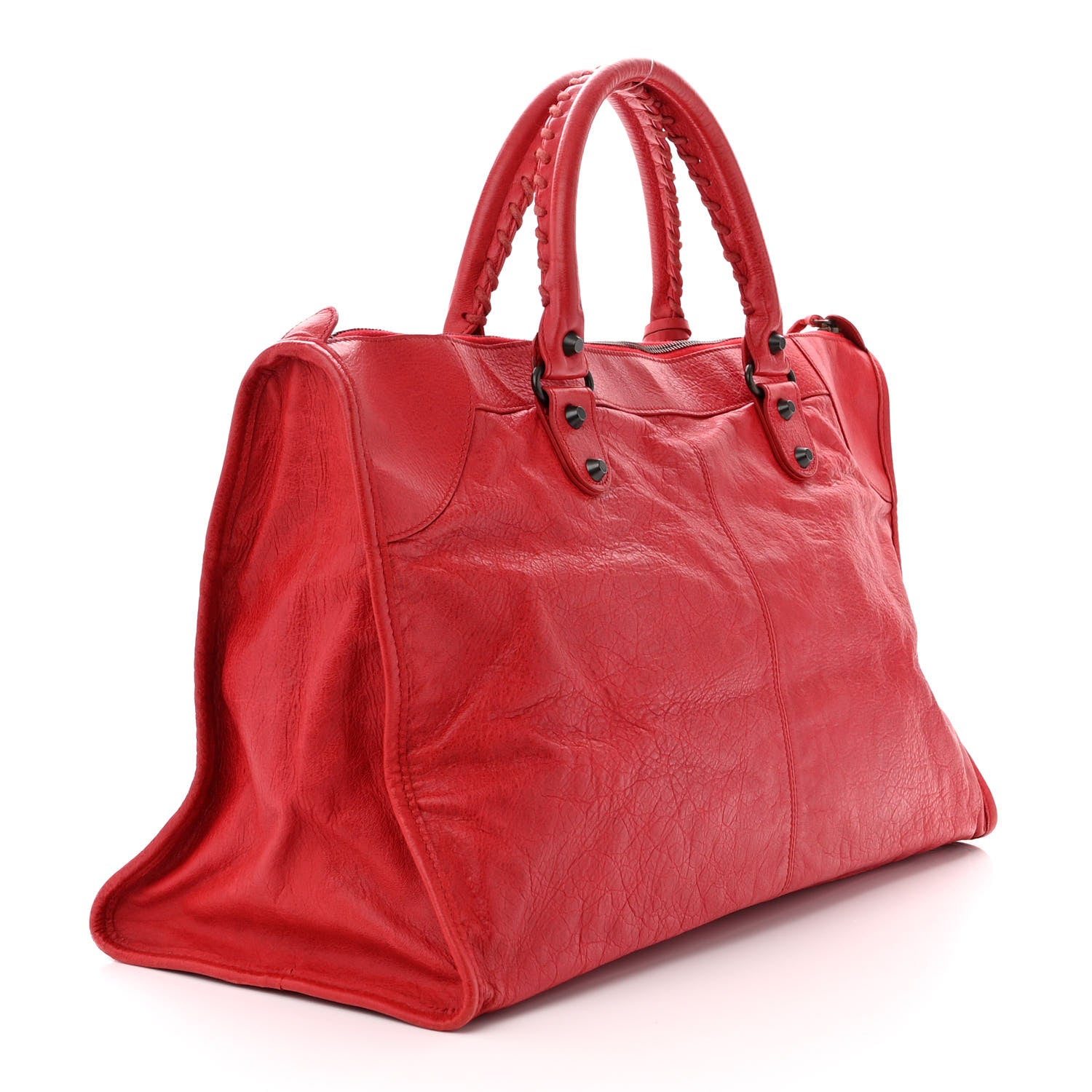 Balenciaga Agneau Classic Hardware Work Rouge Coquelicot 3 of 10
