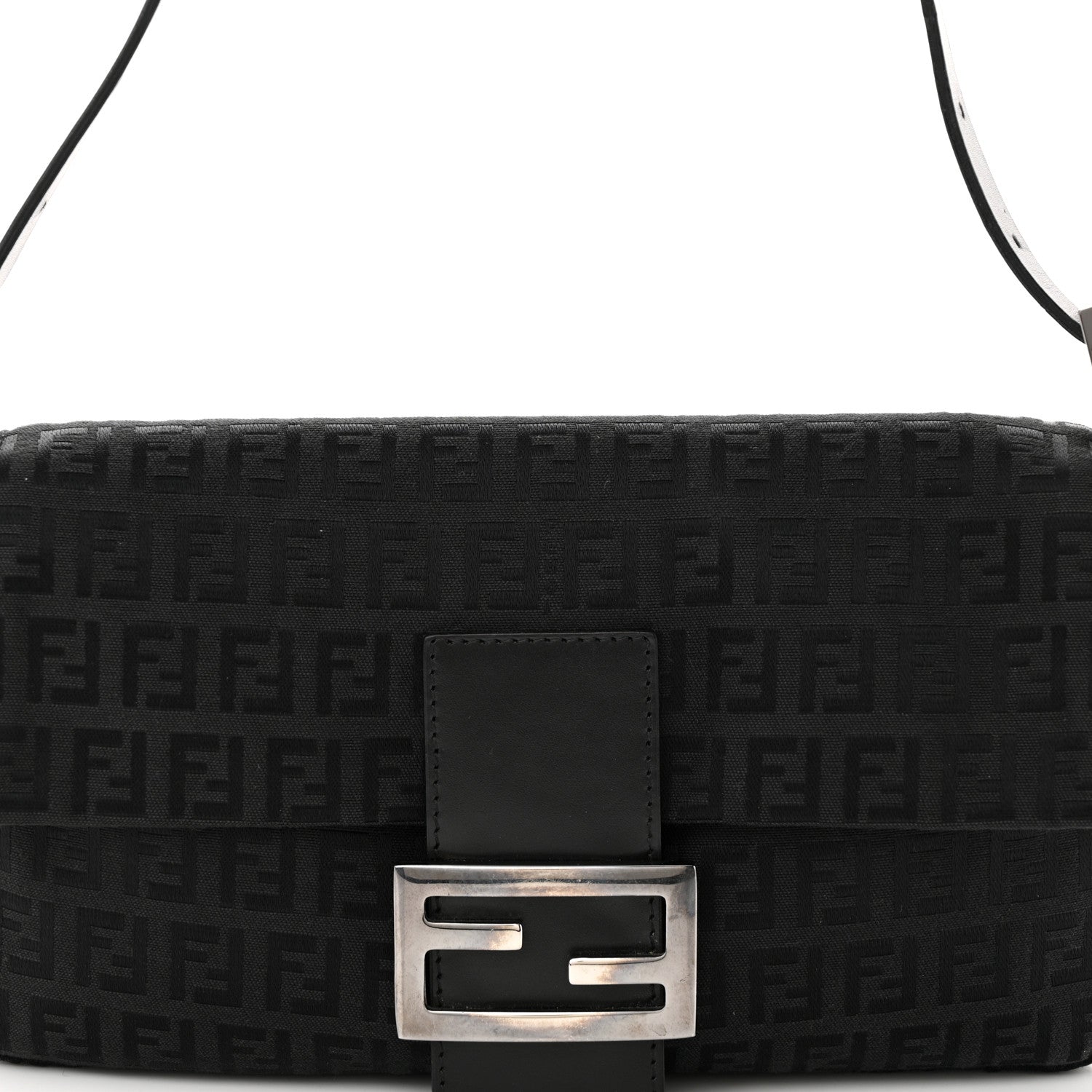 Fendi Zucchino Baguette Black 5 of 11