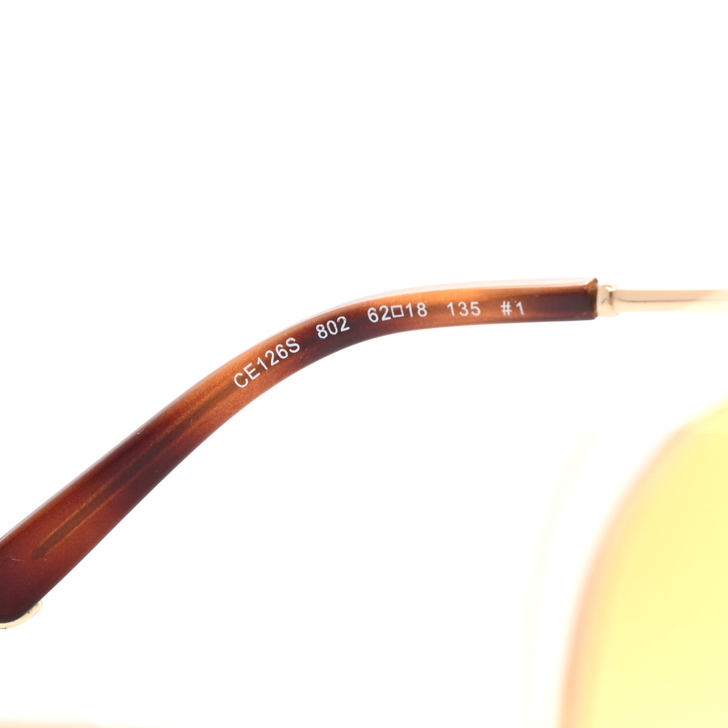 Chloe Oversized Round Sunglasses CE126S Tortoise Gold 5 of 7