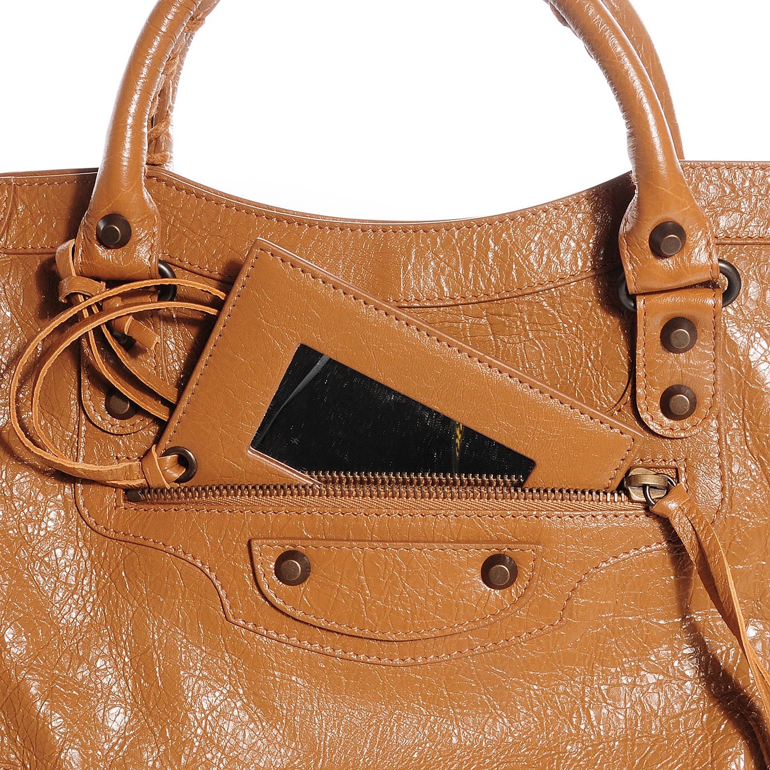 Balenciaga Agneau Classic Hardware City Marron Cannelle 11 of 15