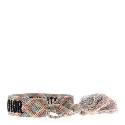 Christian Dior Woven Cotton J'Adior Friendship Bracelet Set Blue Nude 5 of 5