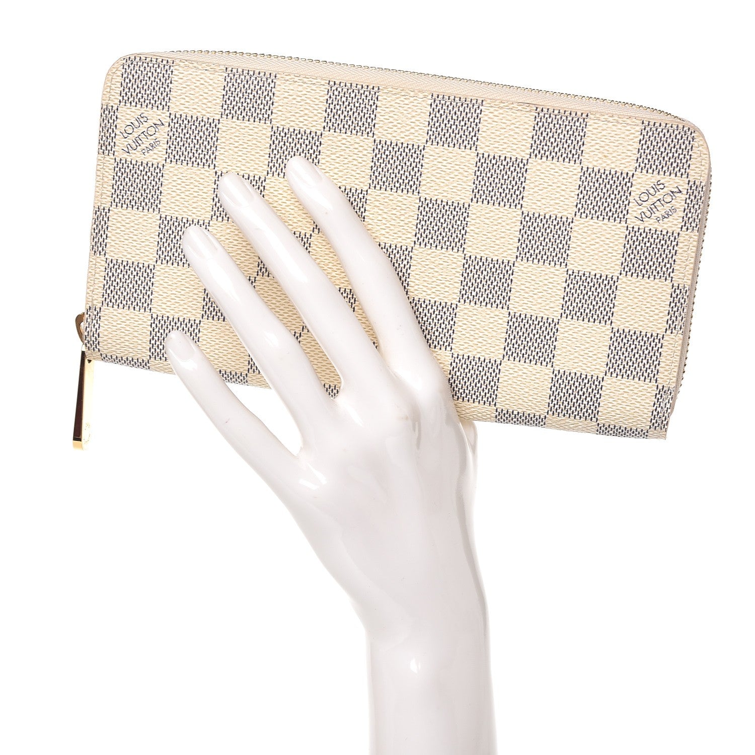 Louis Vuitton Damier Azur Zippy Wallet 2 of 8