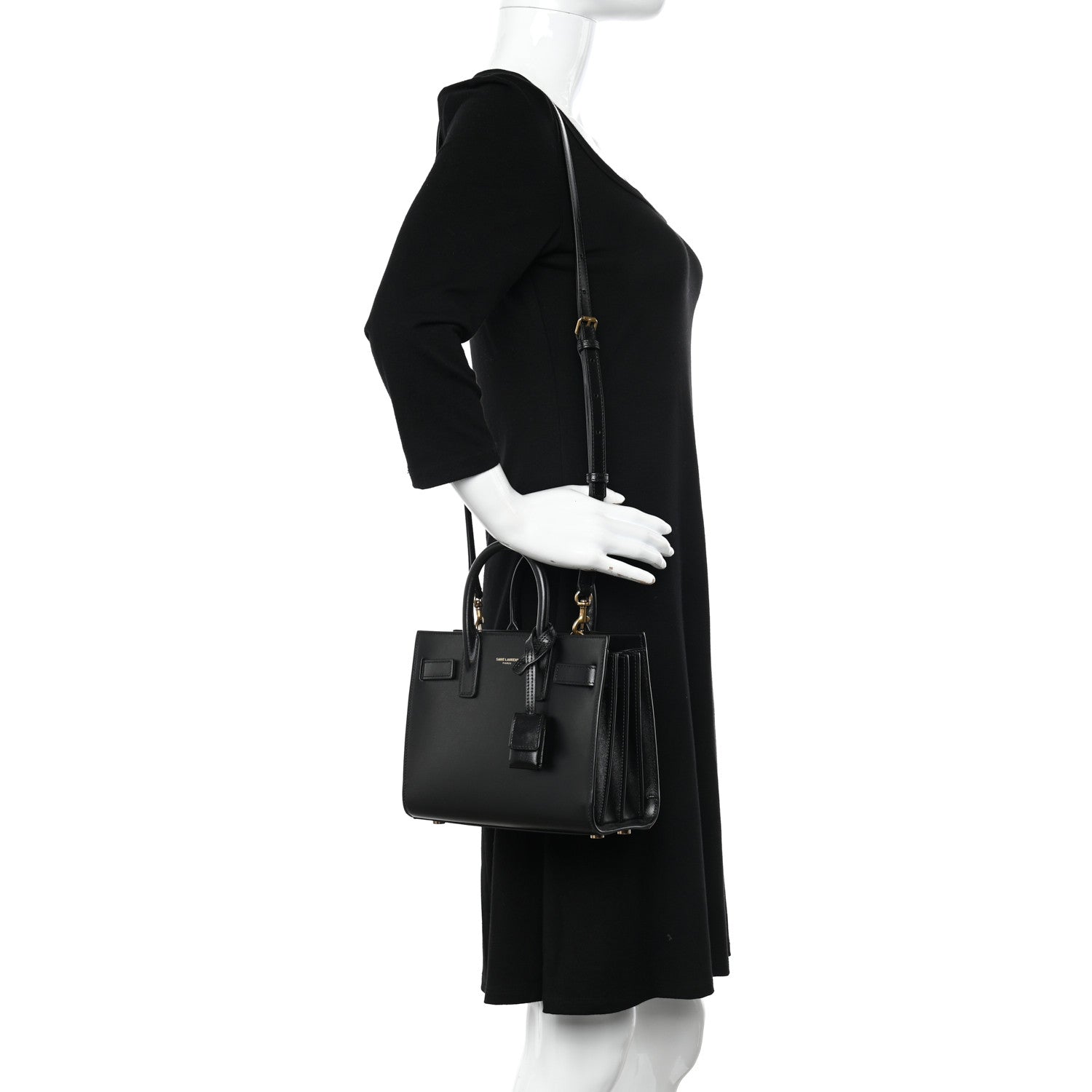 Saint Laurent Calfskin Nano Sac De Jour Black 2 of 10