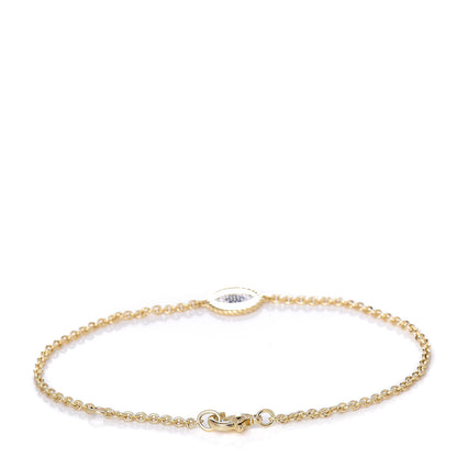 David Yurman 18K Yellow Gold Diamond Blue Sapphire Cable Collectibles Evil Eye Bracelet 3 of 5