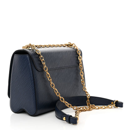Louis Vuitton Epi Twist Shoulder Bag MM Indigo 4 of 13