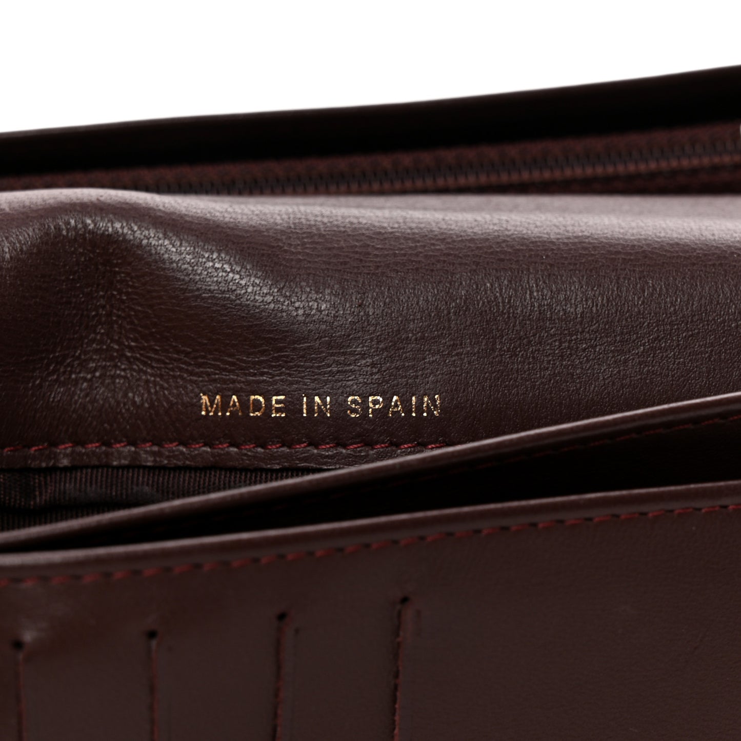 Lambskin Quilted Trendy CC Yen Wallet Black