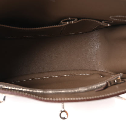 Hermes Taurillon Clemence Jypsiere 28 Etoupe 5 of 10