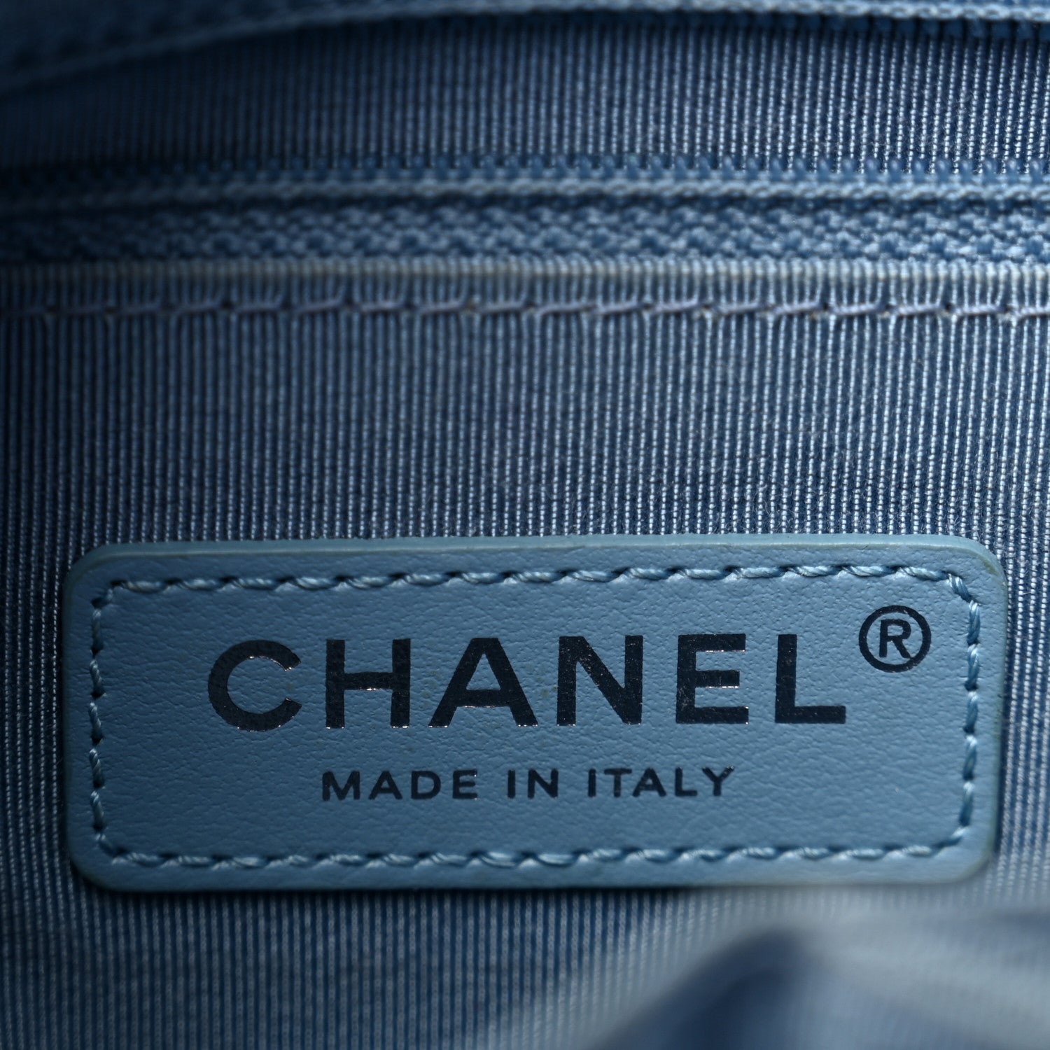 Chanel Iridescent Aged Calfskin Quilted Medium Gabrielle Hobo Blue 6 of 14