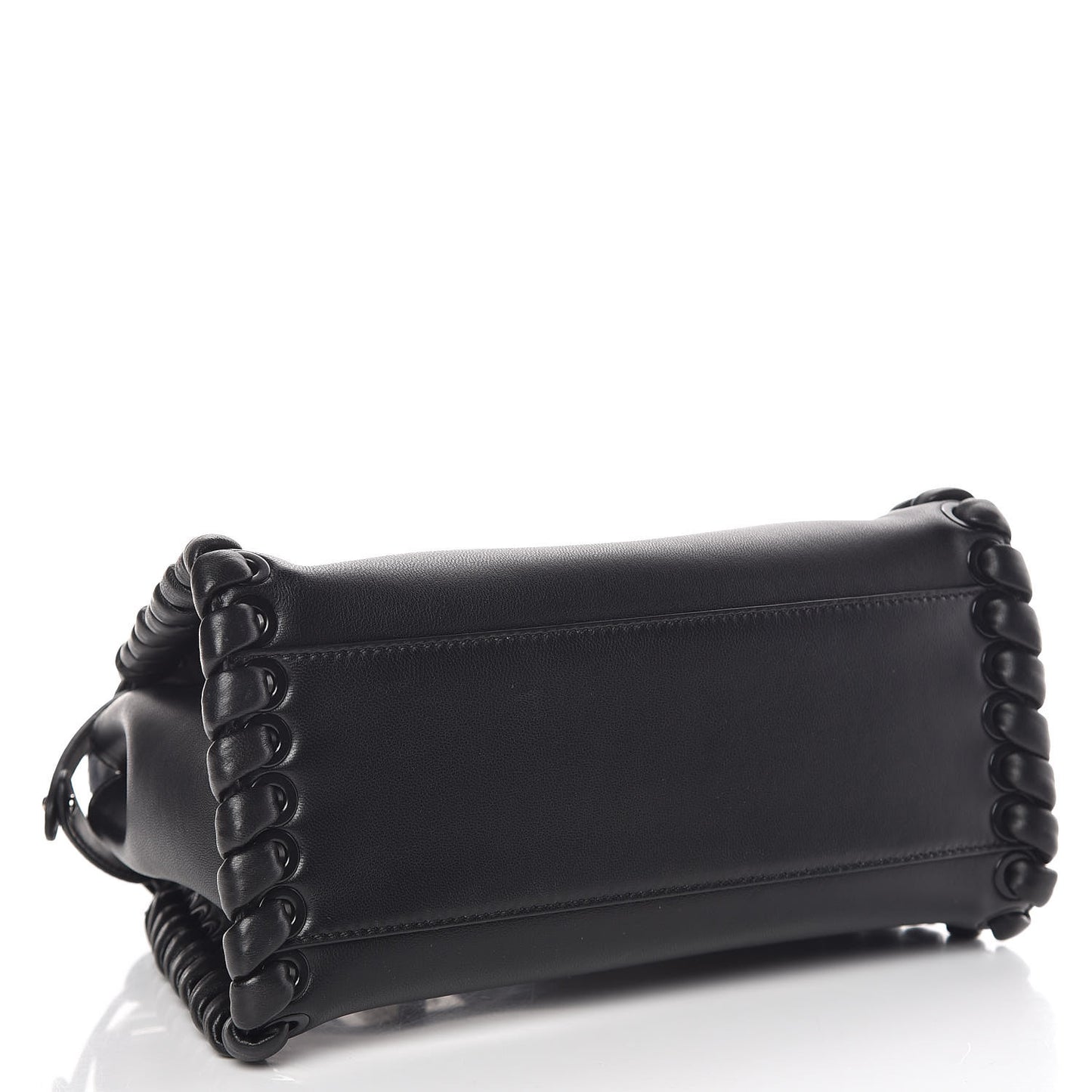 Nappa Lace Up Mini Peekaboo Iconic Satchel Black