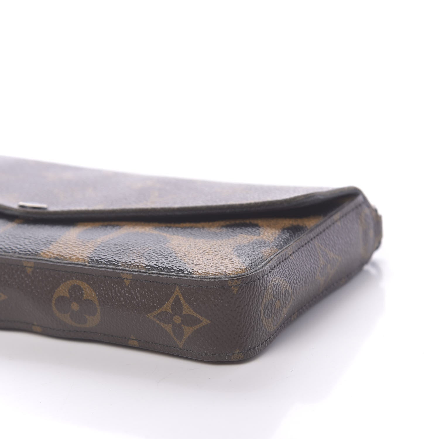 Louis Vuitton Monogram Animal Print Pochette Felicie Chain Wallet 9 of 15