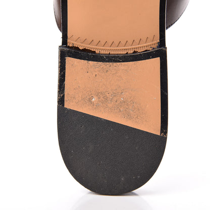 Gucci Calfskin Web Womens Peyton GG Slippers 39 Dark Brown 13 of 14