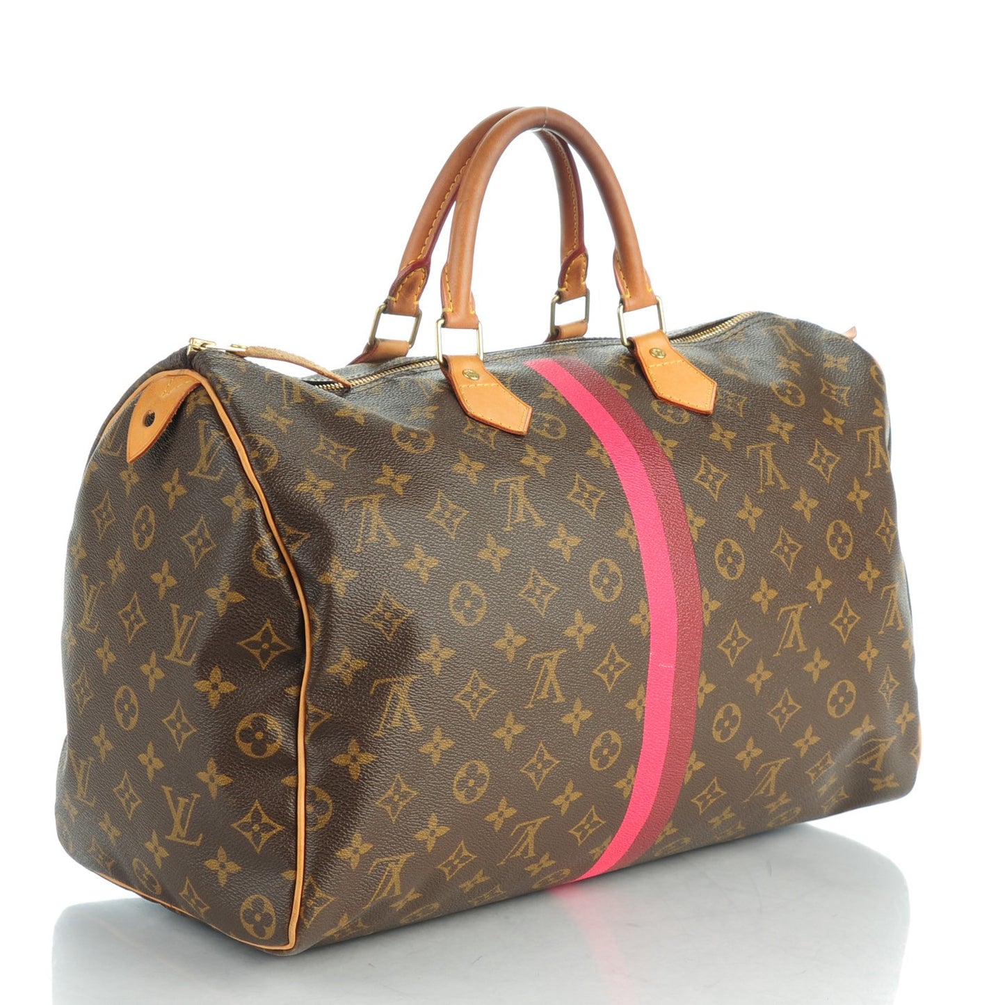 Monogram My LV Heritage Speedy 40 Bordeaux Fuchsia