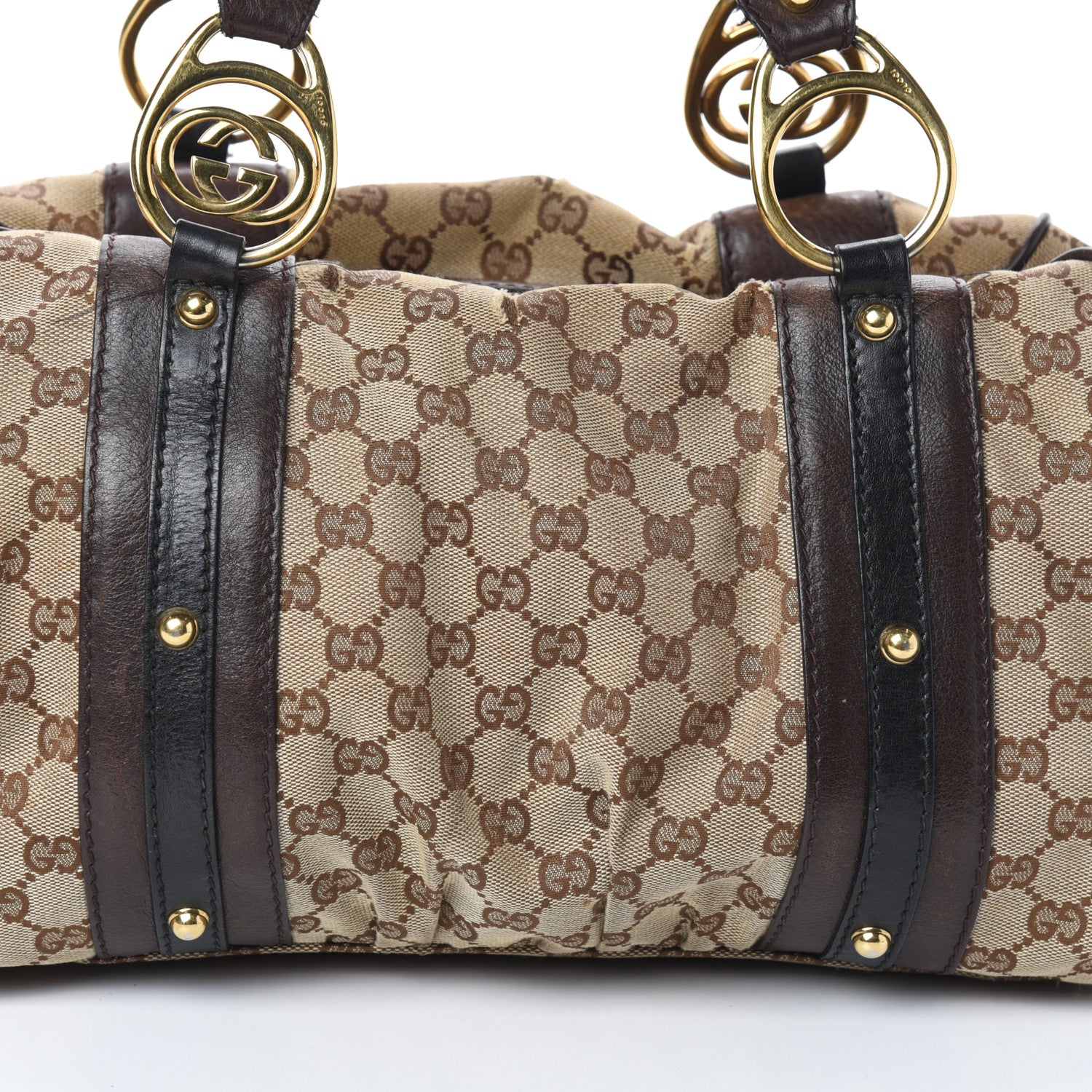 Gucci Monogram Medium Interlocking Icon Tote Dark Brown 7 of 10
