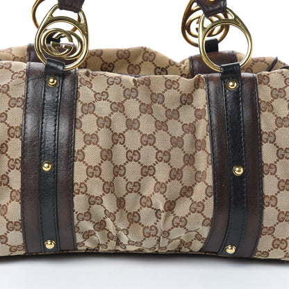 Gucci Monogram Medium Interlocking Icon Tote Dark Brown 7 of 10