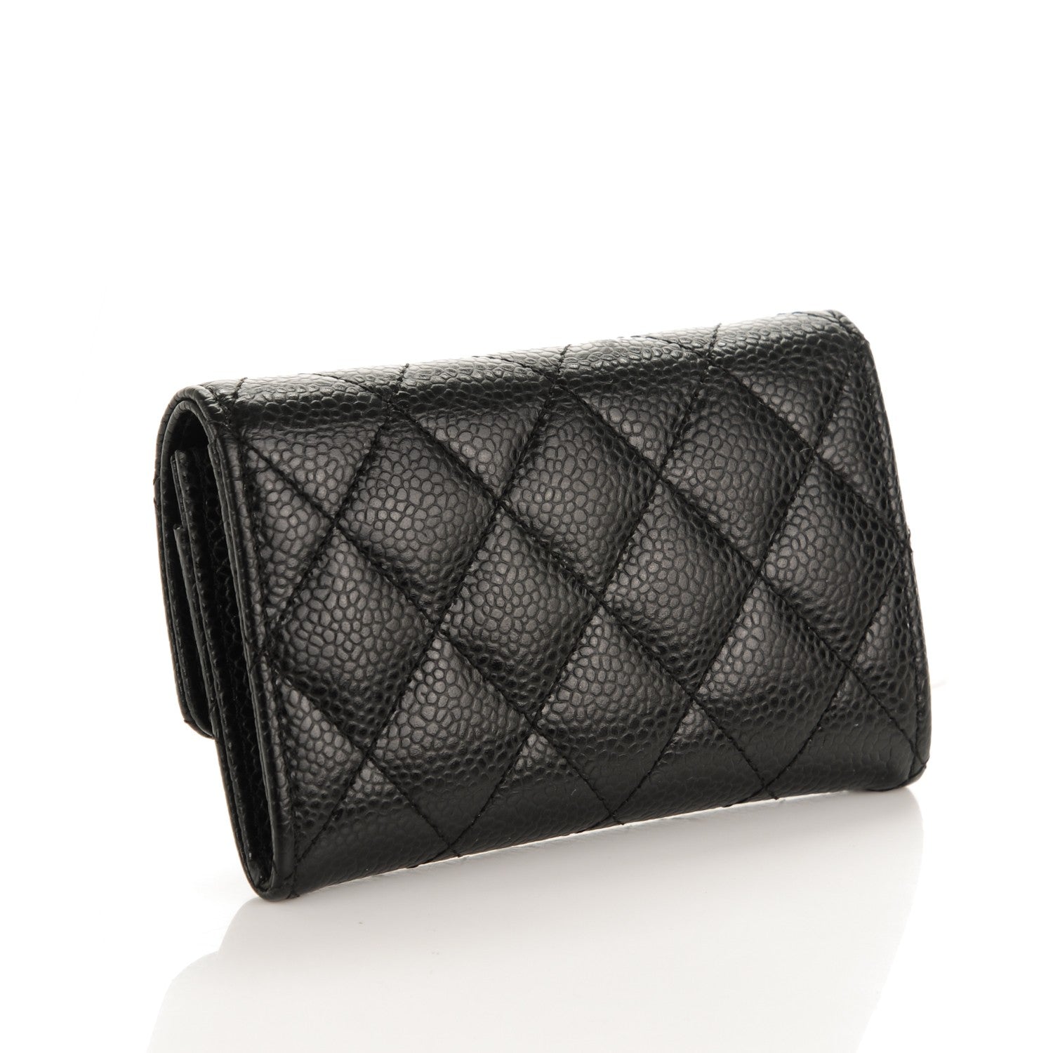 Chanel Caviar Quilted Flap Card Holder Black 3 of 8