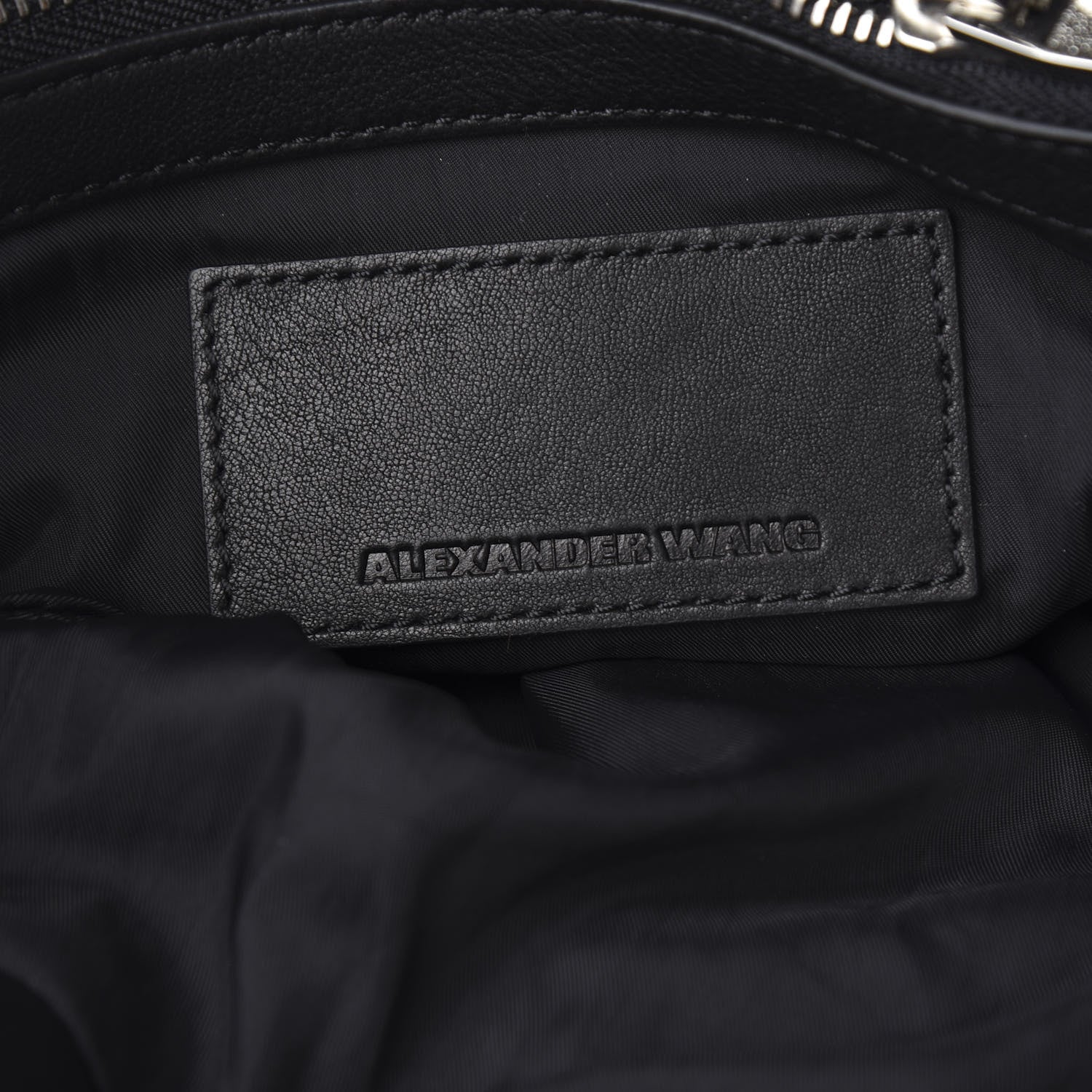 Alexander Wang Lambskin Marti Backpack Bag Washed Black Rhodium Hardware 5 of 7