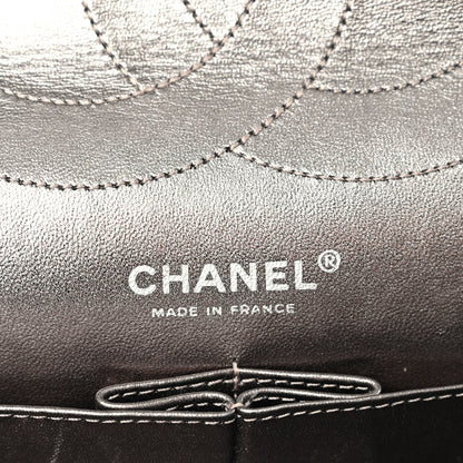 Chanel Metallic Aged Calfskin Quilted 2.55 Reissue 227 Flap Pewter 6 of 10
