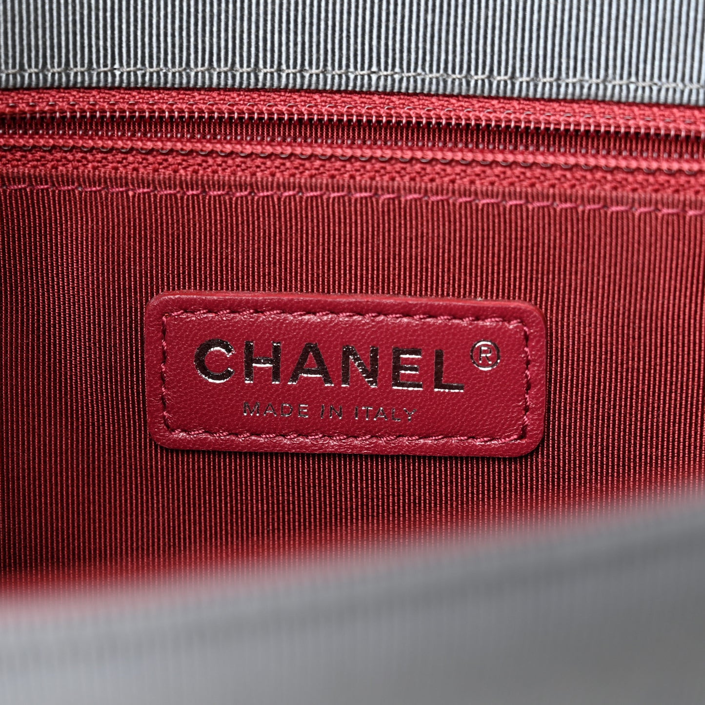 Metallic Calfskin Quilted Ballerine Flap Silver