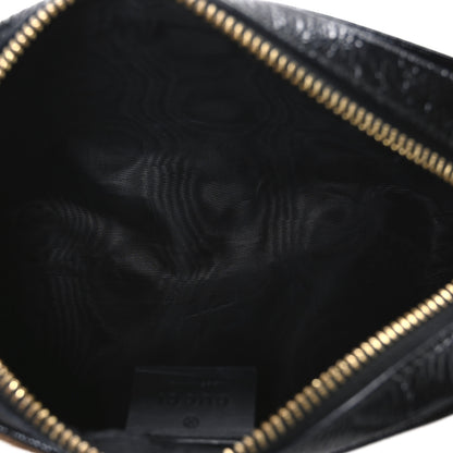 Gucci Suede Patent Web Small Ophidia Shoulder Bag Nocciola Black 5 of 10