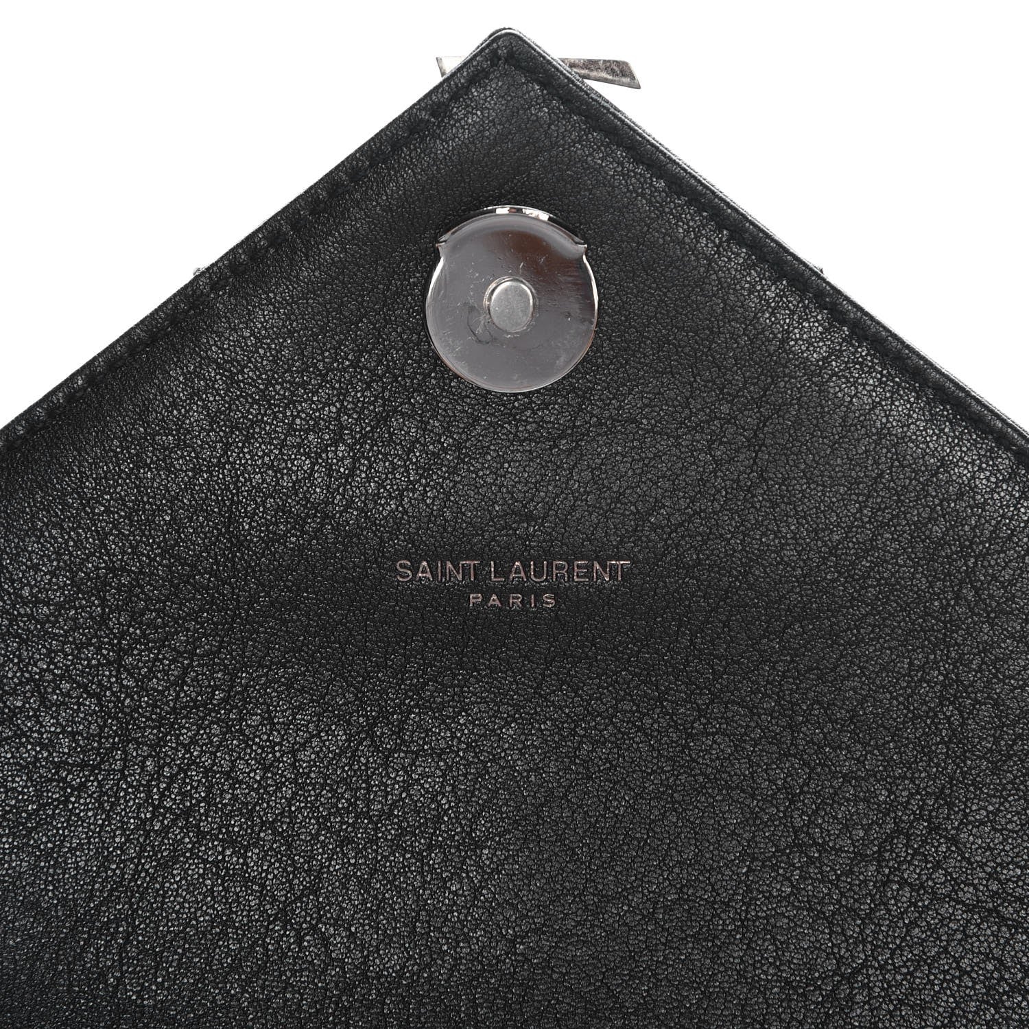 Saint Laurent Calfskin Matelasse Diamond Quilted Monogram Medium College Bag Black 6 of 9