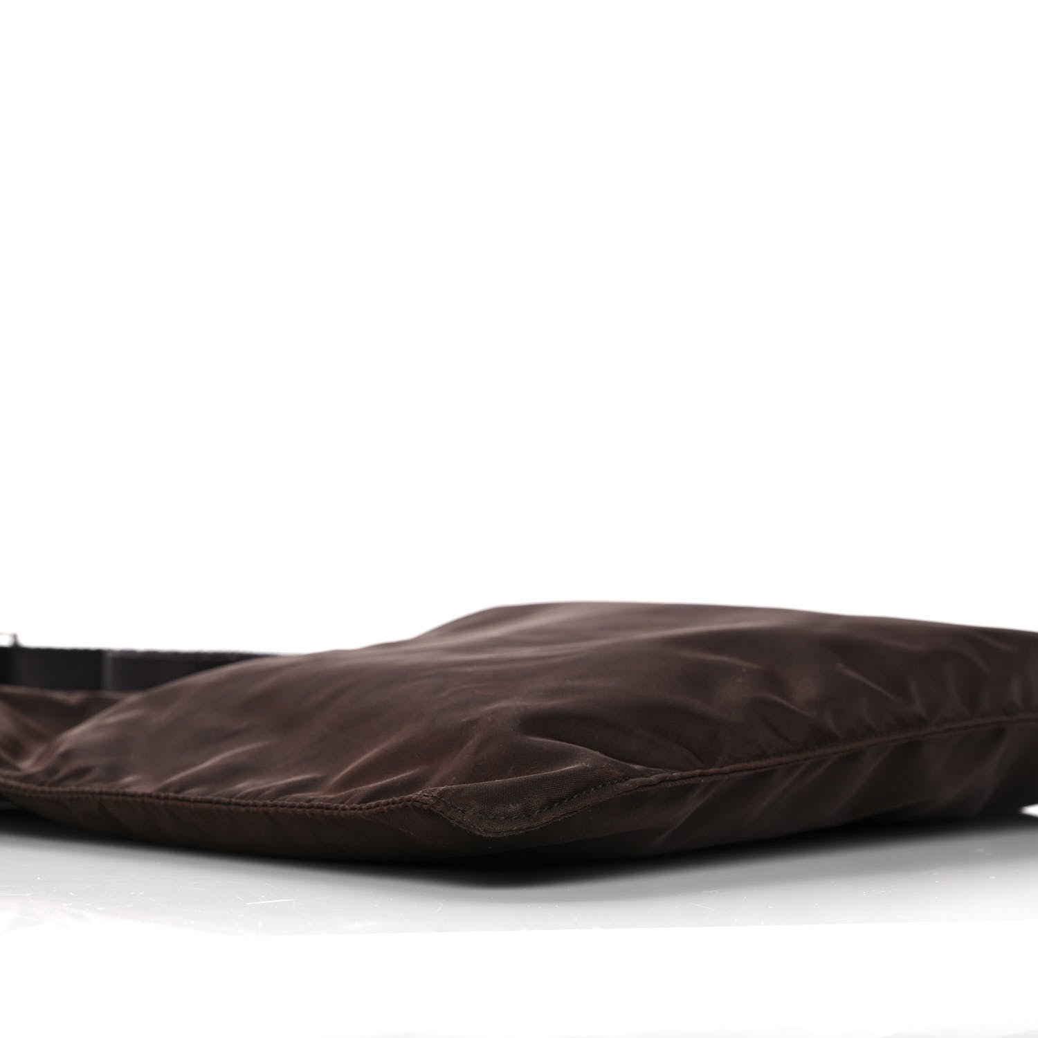 Prada Nylon Flat Messenger Bag Brown 9 of 15