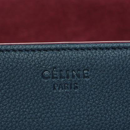 Celine Baby Grained Calfskin Medium Phantom Luggage Steel Blue 6 of 8