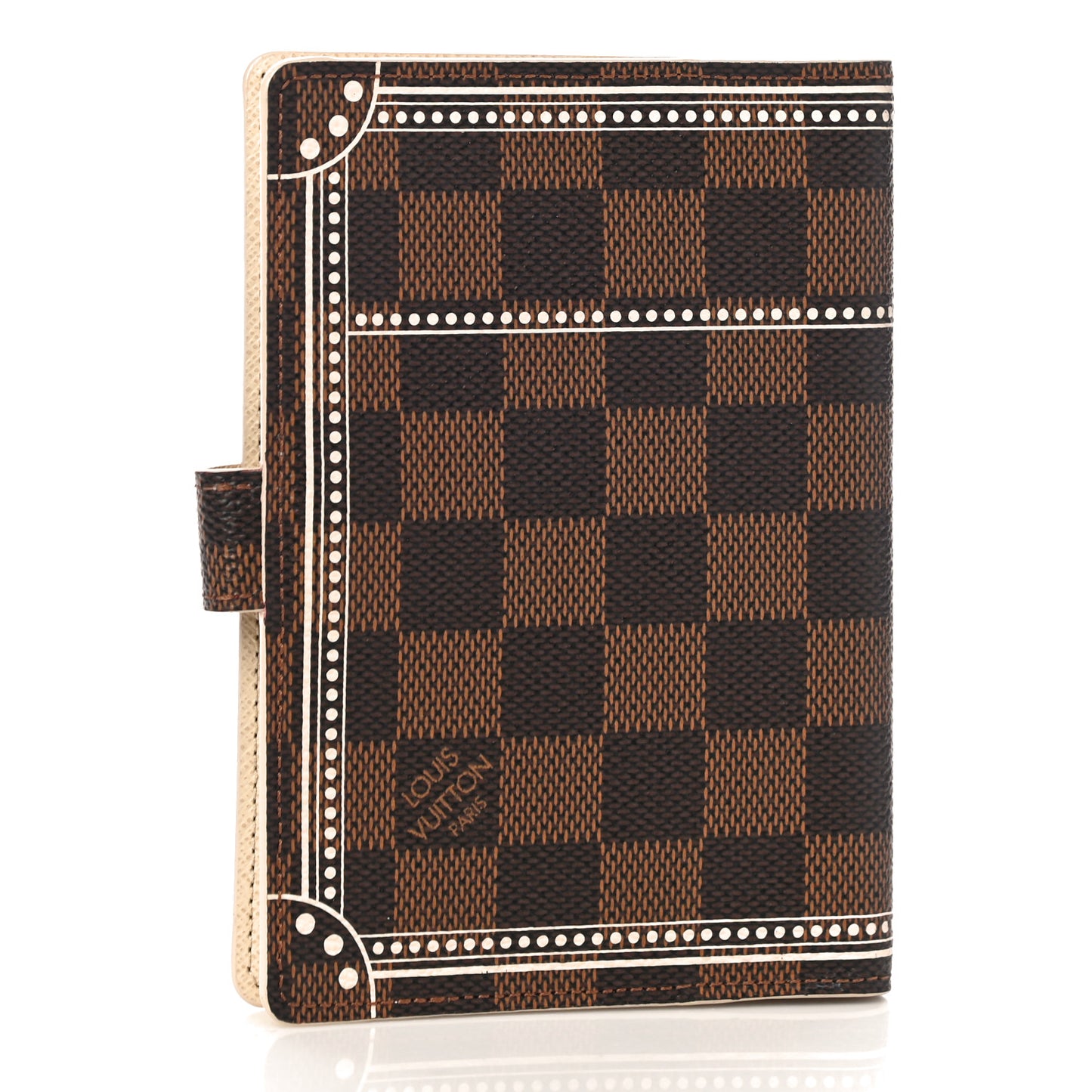 Damier Ebene Trunk Small Ring Agenda Cover White