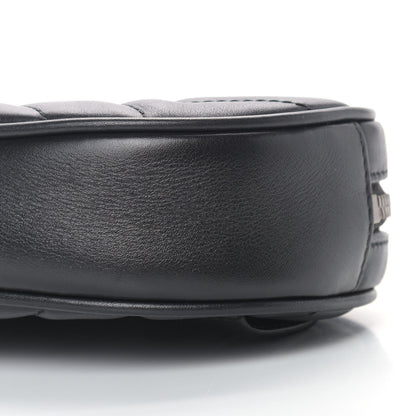Gucci Calfskin Matelasse GG Marmont Belt Bag 85 34 Black 9 of 9